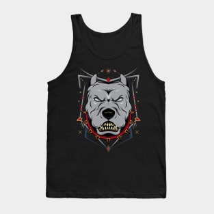 Pitbull emblem design Tank Top